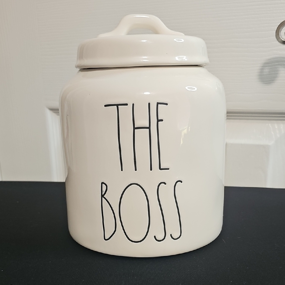 Rae Dunn‎ Artisan Collection Ceramic Jar "The Boss"